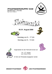 Flyer: Altmannsdorf Flohmarkt 2008