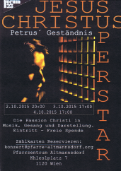Flyer: Die Passion Christi in Musik, Gesang und Darstellung