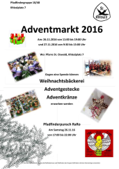 Flyer: Adventmarkt Pfadfinder