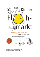 Flyer: Kinderflohmarkt Pfarre Altmannsdorf